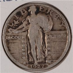 1927-S STANDING LIBERTY QUARTER GOOD