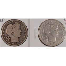 1894 &1894-S BARBER HALF DOLLARS GOODS