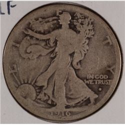 1916-S WALKING LIBERTY HALF DOLLAR GOOD