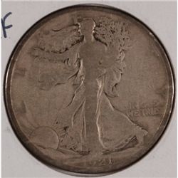 1921-D WALKING LIBERTY HALF DOLLAR VG