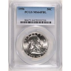 1956 FRANKLIN HALF DOLLAR PCGS MS64 FBL