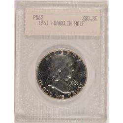 1961 PROOF FRANKLIN HALF DOLLAR BLANCHARD PR65