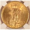 Image 2 : 1924 $20.00 St. GAUDENS GOLD PIECE, NGC MS-63