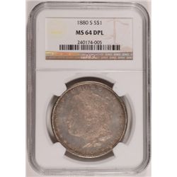 1880-S Morgan Dollar NGC MS64 DPL with Color!