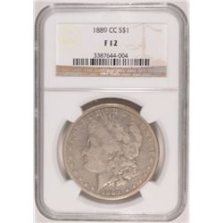 1889-CC MORGAN DOLLAR NGC FINE 12