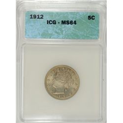 1912 LIBERTY NICKEL ICG MS 64