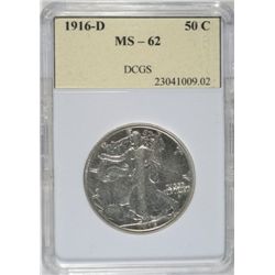 1916-D WALKING LIBERTY HALF DCGS MS-62