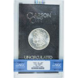 1883-CC MORGAN DOLLAR GSA, NO BOX OR COA, NGC MS64, WHITE