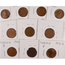 10-1910-S LINCOLN CENT AVG CIRC