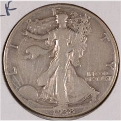 1938-D WALKING LIBERTY HALF DOLLAR FINE