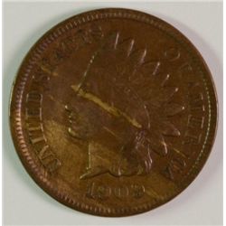 1909-S INDIAN HEAD CENT VF/XF