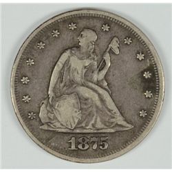 1875 TWENTY CENT VF+