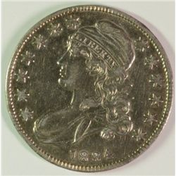 1834 BUST HALF DOLLAR AU+