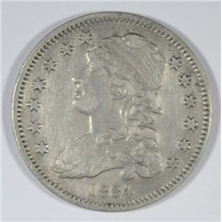 1834 BUST QUARTER XF