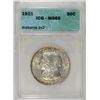 Image 1 : 1921 ALABAMA 2x2 SILVER HALF DOLLAR ICG MS65