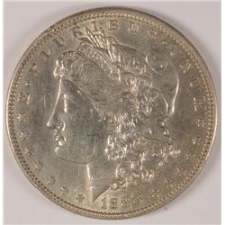 1888-S MORGAN DOLLAR UNC, MINOR RIM DING