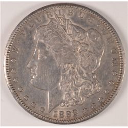 1892-CC MORGAN DOLLAR AU50 ORIGINAL + NICE