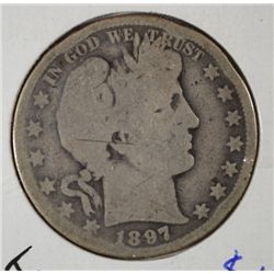 1897-O BARBER HALF DOLLAR GOOD