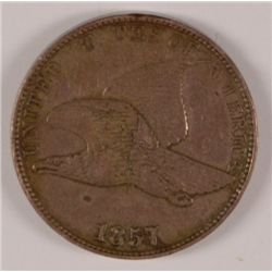 1857 FLYING EAGLE CENT VF-XF