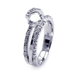 Silver Rings CZ .925 Ladies Sterling Jewelry aar0066