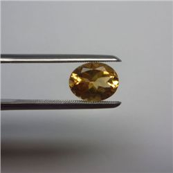 Loose Natural Citrine Oval 9mm x 7mm LIGHT ORANGE color tone