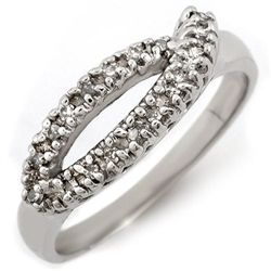 Natural 0.20 ctw Diamond Ring 10K White Gold