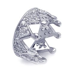 Silver Rings CZ .925 Ladies Sterling Jewelry aar0016