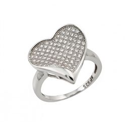 Silver Rings CZ .925 Ladies Sterling Jewelry str00964