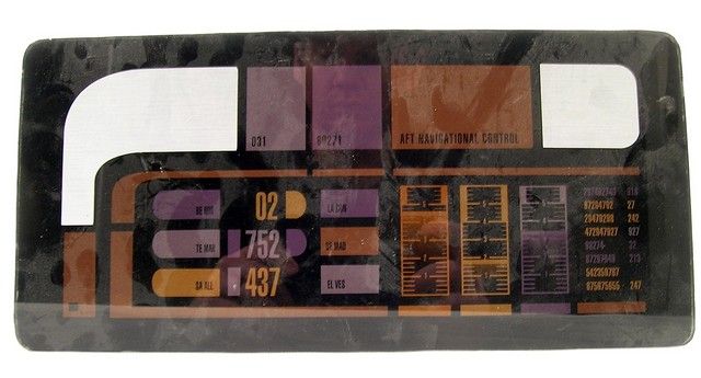 Star Trek: TNG Backlight Control Panel L-1 Navigational Control