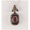 Image 1 : Natural Stone Vintage Victorian Design Pendant