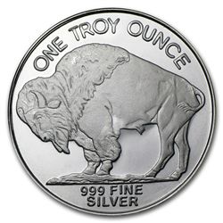 1 oz Sunshine Silver Round .999 Fine(V2)