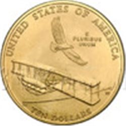 Gold $10 Commemorative 2003 First in Flight Unc