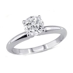 0.50 ct Round cut Diamond Solitaire Ring, G-H, VS