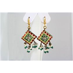 5.29GRAM INDIAN HANDMADE LAKH FASHION EARRING