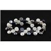 Image 1 : 84.07CTW 7" WHITE-BLACK SIOPAO BRACELET METAL LOCK PHIL
