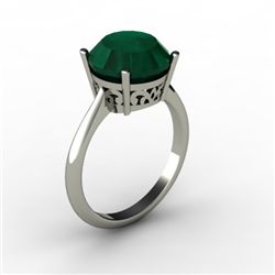 Emerald 6.10 ctw Ring14kt White Gold