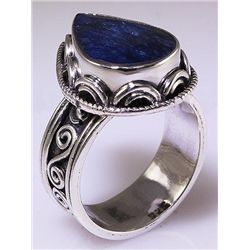 SAPPHIRE CORRUNDUM 47.07CTW ANTIQUE LOOKS .925 RING