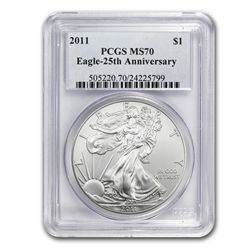 2011 1 oz Silver American Eagle MS-69 PCGS