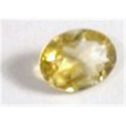 1.50 CARAT LARGE BEAUTIFUL YELLOW CITRINE OVAL CUT, POLISHED & FACETED!! CITRINE CAME OUT OF SAFE!!