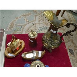 ASSORTED BRASS PIECES - 4 TOTAL