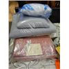 Image 2 : BED SPREAD & PILLOW - TWIN & 2 OTHER BLANKETS