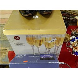 BOX CHAMPAGNE FLUTES - 12 - NEW