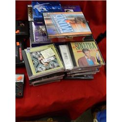 BOX OF ASSORTED CD'S AND CASES