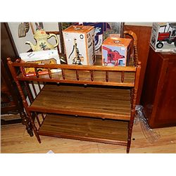 BROWN 3 TIER SHELFVING UNIT