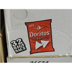 CASE DORITO'S NACHO CHEESE CHIPS - 32 BAGS PER LOT