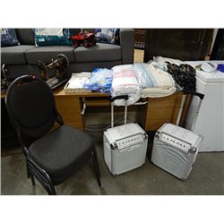 CUSTOM BUILT DOUBLE PEDESTAL DESK