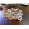 Image 1 : DEPRESSION AMBER GLASS CANDY DISH