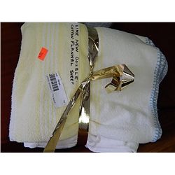 FLANNEL BLANKET - TEX MADE - COTTON - DOUBLE