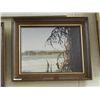 Image 1 : FRAMED PICTURE - REFLECTIONS BY THE MOUNTAINS