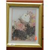 Image 1 : GOLD FRAMED PICTURE - PINK & WHITE ROSES